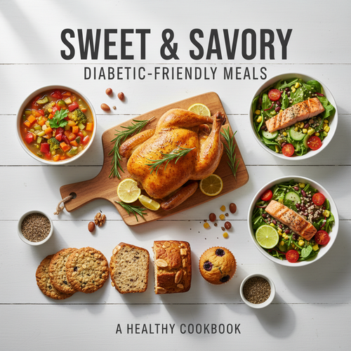 Diabetic-friendly recipe ebook cover